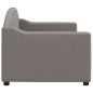vidaXL Sofá cama tela gris taupe 80x200 cm vidaXL Sofá cama tela gris taupe 80x200 cm
