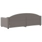 vidaXL Sofá cama tela gris taupe 80x200 cm vidaXL Sofá cama tela gris taupe 80x200 cm