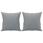 vidaXL Sofá de 2 plazas con cojines tela gris claro 120 cm vidaXL Sofá de 2 plazas con cojines tela gris claro 120 cm