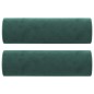 vidaXL Sofá de 2 plazas con cojines terciopelo verde oscuro 120 cm vidaXL Sofá de 2 plazas con cojines terciopelo verde oscuro 120 cm
