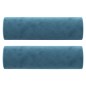 vidaXL Sofá de 2 plazas con cojines terciopelo azul 140 cm vidaXL Sofá de 2 plazas con cojines terciopelo azul 140 cm