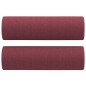 vidaXL Sofá de 3 plazas con cojines tela rojo tinto 180 cm vidaXL Sofá de 3 plazas con cojines tela rojo tinto 180 cm