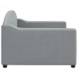 vidaXL Sofá cama tela gris claro 90x200 cm vidaXL Sofá cama tela gris claro 90x200 cm