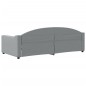 vidaXL Sofá cama tela gris claro 90x200 cm vidaXL Sofá cama tela gris claro 90x200 cm