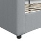 vidaXL Sofá cama tela gris claro 90x200 cm vidaXL Sofá cama tela gris claro 90x200 cm