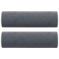 vidaXL Sofá de 3 plazas con cojines terciopelo gris oscuro 180 cm vidaXL Sofá de 3 plazas con cojines terciopelo gris oscuro 180 cm