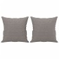 vidaXL Sofá de 2 plazas con cojines tela gris taupe 120 cm