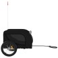 vidaXL Remolque de bicicleta mascotas hierro tela Oxford negro vidaXL Remolque de bicicleta mascotas hierro tela Oxford negro