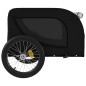 vidaXL Remolque de bicicleta mascotas hierro tela Oxford negro vidaXL Remolque de bicicleta mascotas hierro tela Oxford negro