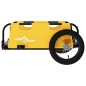 vidaXL Remolque para bicicletas hierro y tela Oxford amarillo vidaXL Remolque para bicicletas hierro y tela Oxford amarillo