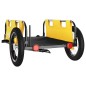 vidaXL Remolque para bicicletas hierro y tela Oxford amarillo vidaXL Remolque para bicicletas hierro y tela Oxford amarillo