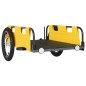 vidaXL Remolque para bicicletas hierro y tela Oxford amarillo vidaXL Remolque para bicicletas hierro y tela Oxford amarillo