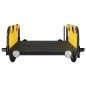 vidaXL Remolque para bicicletas hierro y tela Oxford amarillo vidaXL Remolque para bicicletas hierro y tela Oxford amarillo