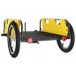 vidaXL Remolque para bicicletas hierro y tela Oxford amarillo vidaXL Remolque para bicicletas hierro y tela Oxford amarillo