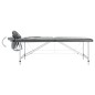 vidaXL Camilla de masaje 2 zonas marco aluminio antracita 186x68 cm vidaXL Camilla de masaje 2 zonas marco aluminio antracita 186x68 cm