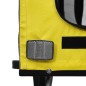 vidaXL Remolque de bicicleta mascotas hierro tela Oxford amarillo gris vidaXL Remolque de bicicleta mascotas hierro tela Oxford amarillo gris