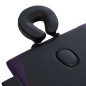 vidaXL Camilla de masaje plegable 2 zonas madera negro vidaXL Camilla de masaje plegable 2 zonas madera negro