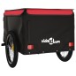 vidaXL Remolque para bicicleta hierro negro y rojo 45 kg vidaXL Remolque para bicicleta hierro negro y rojo 45 kg