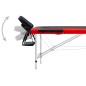 vidaXL Camilla de masaje plegable 2 zonas aluminio negro y rojo vidaXL Camilla de masaje plegable 2 zonas aluminio negro y rojo