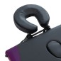 vidaXL Camilla de masaje plegable 3 zonas aluminio negro y morado vidaXL Camilla de masaje plegable 3 zonas aluminio negro y morado