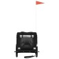 vidaXL Remolque de bicicleta mascotas hierro tela Oxford negro vidaXL Remolque de bicicleta mascotas hierro tela Oxford negro