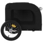 vidaXL Remolque de bicicleta mascotas hierro tela Oxford negro vidaXL Remolque de bicicleta mascotas hierro tela Oxford negro