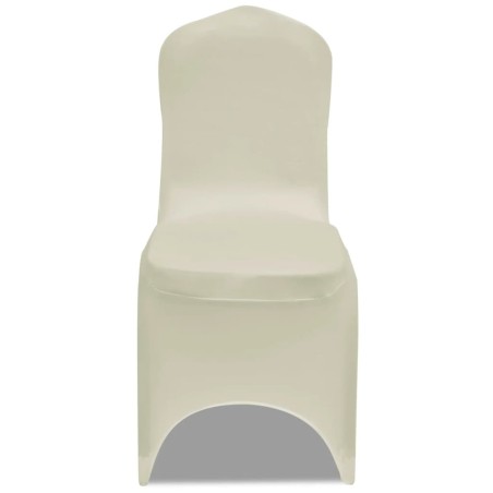 Funda elástica para sillas, 50 piezas, Crema