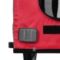 vidaXL Remolque de bicicleta mascotas hierro tela Oxford rojo gris vidaXL Remolque de bicicleta mascotas hierro tela Oxford rojo gris