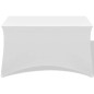 vidaXL Funda elástica para mesa 2 uds 183x76x74 cm blanco vidaXL Funda elástica para mesa 2 uds 183x76x74 cm blanco