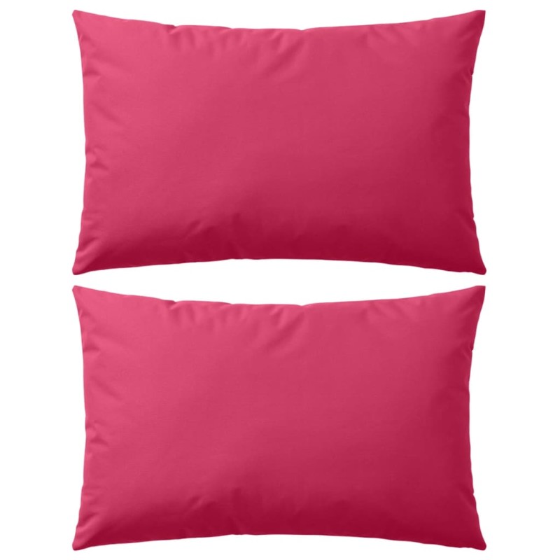 vidaXL Cojines para exteriores 60x40 cm rosa 2 unidades vidaXL Cojines para exteriores 60x40 cm rosa 2 unidades