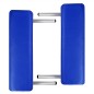 Mesa camilla de masaje de aluminio plegable de tres cuerpos azúles Mesa camilla de masaje de aluminio plegable de tres cuerpos azúles