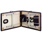 vidaXL Camilla de masaje plegable 2 zonas aluminio morado vidaXL Camilla de masaje plegable 2 zonas aluminio morado