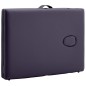 vidaXL Camilla de masaje plegable 2 zonas aluminio morado vidaXL Camilla de masaje plegable 2 zonas aluminio morado