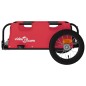 vidaXL Remolque para bicicletas hierro y tela Oxford rojo vidaXL Remolque para bicicletas hierro y tela Oxford rojo