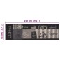 vidaXL Alfombra de cocina lavable terciopelo negro café 45x150 cm vidaXL Alfombra de cocina lavable terciopelo negro café 45x150 cm