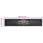 vidaXL Alfombra de cocina lavable terciopelo negro 60x300 cm vidaXL Alfombra de cocina lavable terciopelo negro 60x300 cm