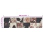 vidaXL Alfombra de cocina lavable terciopelo piel de animal 45x150 cm