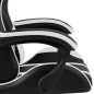 vidaXL Silla gaming de cuero sintético negro y blanco vidaXL Silla gaming de cuero sintético negro y blanco