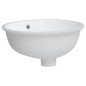 vidaXL Lavabo de baño ovalado cerámica blanco 37x31x17,5 cm vidaXL Lavabo de baño ovalado cerámica blanco 37x31x17,5 cm