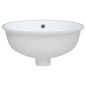 vidaXL Lavabo de baño ovalado cerámica blanco 37x31x17,5 cm vidaXL Lavabo de baño ovalado cerámica blanco 37x31x17,5 cm