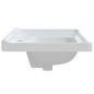 vidaXL Lavabo de baño rectangular cerámica blanco 100x48x23 cm vidaXL Lavabo de baño rectangular cerámica blanco 100x48x23 cm