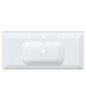 vidaXL Lavabo de baño rectangular cerámica blanco 100x48x23 cm vidaXL Lavabo de baño rectangular cerámica blanco 100x48x23 cm