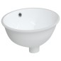 vidaXL Lavabo de baño ovalado cerámica blanco 33x29x16,5 cm vidaXL Lavabo de baño ovalado cerámica blanco 33x29x16,5 cm