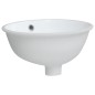 vidaXL Lavabo de baño ovalado cerámica blanco 33x29x16,5 cm vidaXL Lavabo de baño ovalado cerámica blanco 33x29x16,5 cm