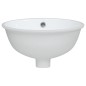 vidaXL Lavabo de baño ovalado cerámica blanco 33x29x16,5 cm vidaXL Lavabo de baño ovalado cerámica blanco 33x29x16,5 cm