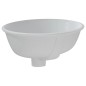 vidaXL Lavabo de baño ovalado cerámica blanco 33x29x16,5 cm vidaXL Lavabo de baño ovalado cerámica blanco 33x29x16,5 cm