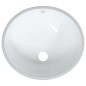 vidaXL Lavabo de baño ovalado cerámica blanco 33x29x16,5 cm vidaXL Lavabo de baño ovalado cerámica blanco 33x29x16,5 cm