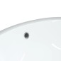 vidaXL Lavabo de baño ovalado cerámica blanco 33x29x16,5 cm vidaXL Lavabo de baño ovalado cerámica blanco 33x29x16,5 cm