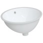 vidaXL Lavabo de baño ovalado cerámica blanco 49x40,5x21 cm vidaXL Lavabo de baño ovalado cerámica blanco 49x40,5x21 cm