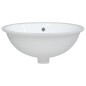 vidaXL Lavabo de baño ovalado cerámica blanco 49x40,5x21 cm vidaXL Lavabo de baño ovalado cerámica blanco 49x40,5x21 cm
